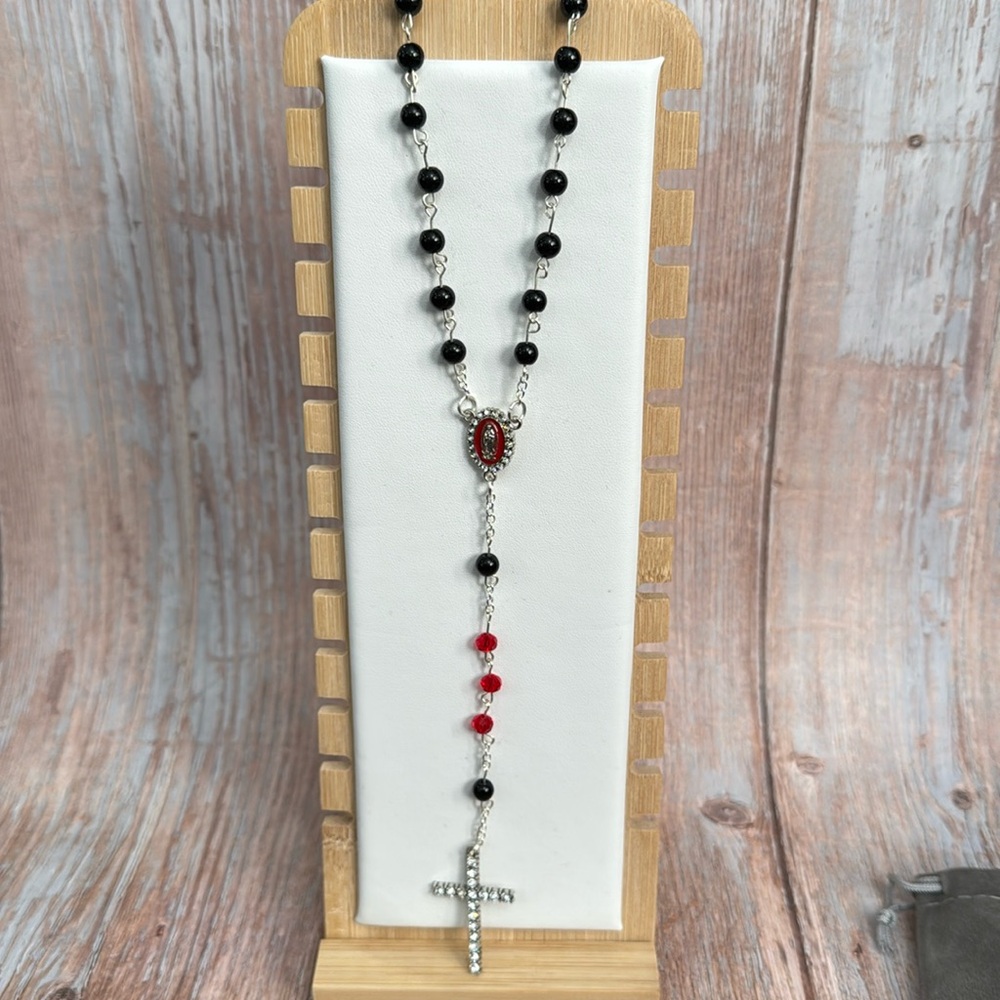 NEW Handmade 39” Beaded Rosary Item #PHK894